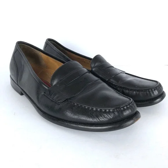 COLE HAAN City Leather Penny Loafers Men's 13 M Black Dress Shoes Slip On 08420